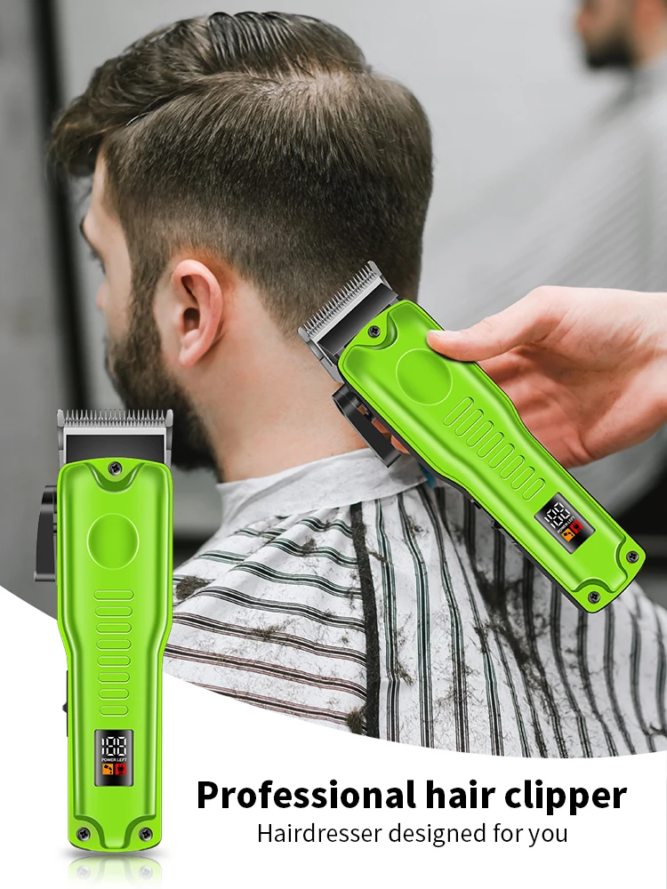 

Professional Cordless Men's Hair Clipper Rechargeable Electric Beard Trimmer Adjustable Hair cutting Kit