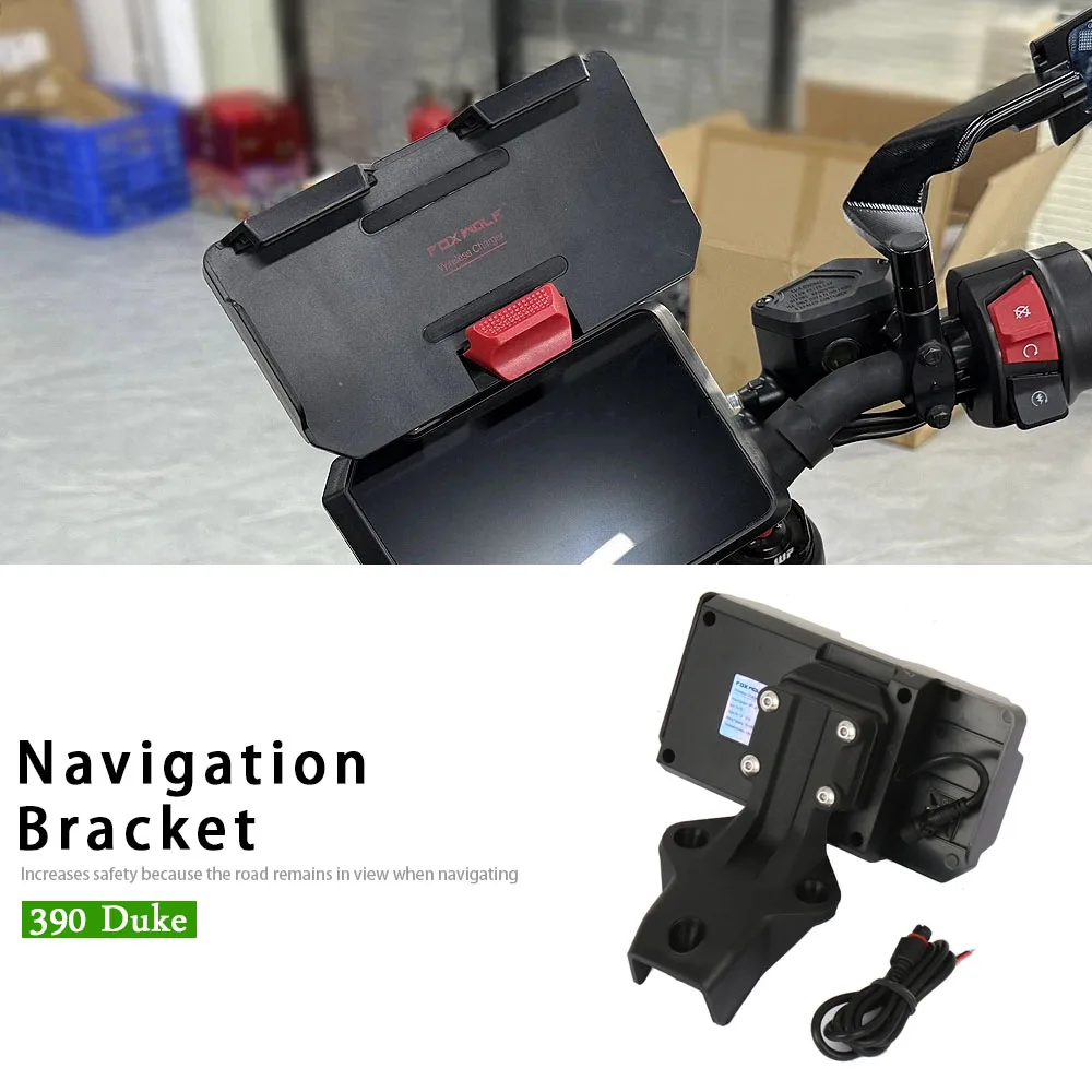 

390 DUKE GPS Navigation Holder Mount Phone Bracket Motorcycle Accessories Black 2024 For 390 Duek 390Duke 390DUKE