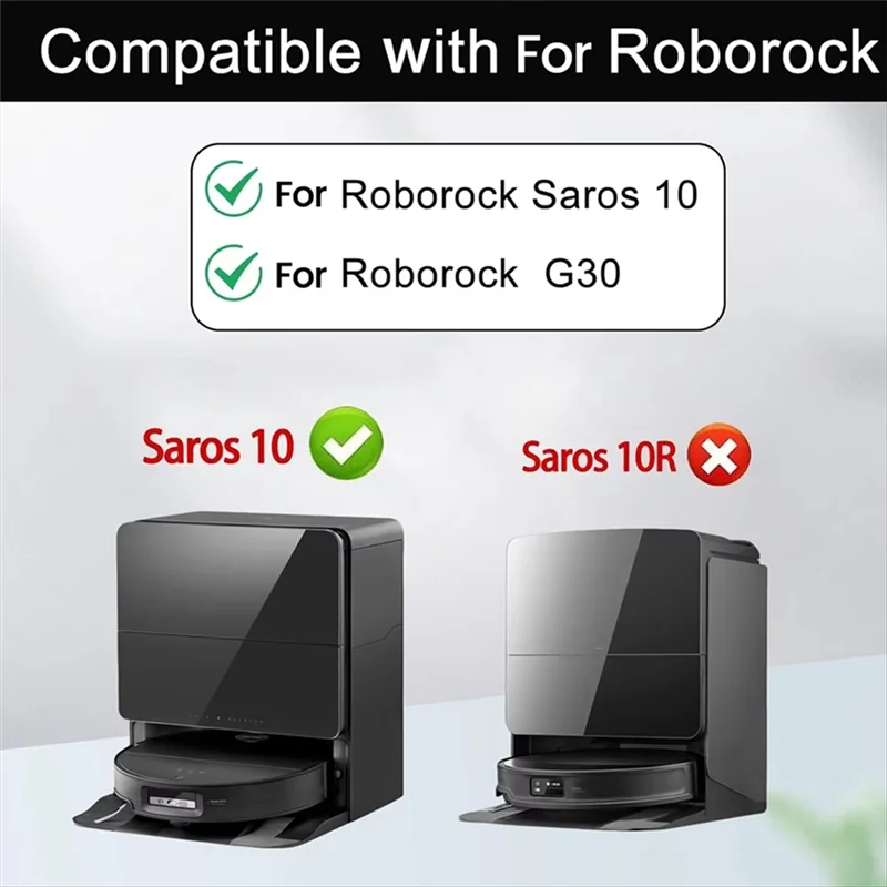 

ABKJ-Compatible For Roborock Saros 10 / S9 Maxv Ultra Spare Parts Accessories Main Side Brush Hepa Filter Mop Cloth Dust Bag