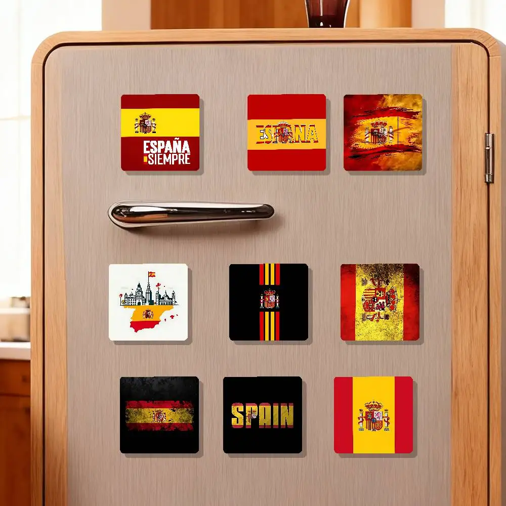 Spain Flag Refrigerator Magnet Personalized Creative Magnetic Stickers With Magnets