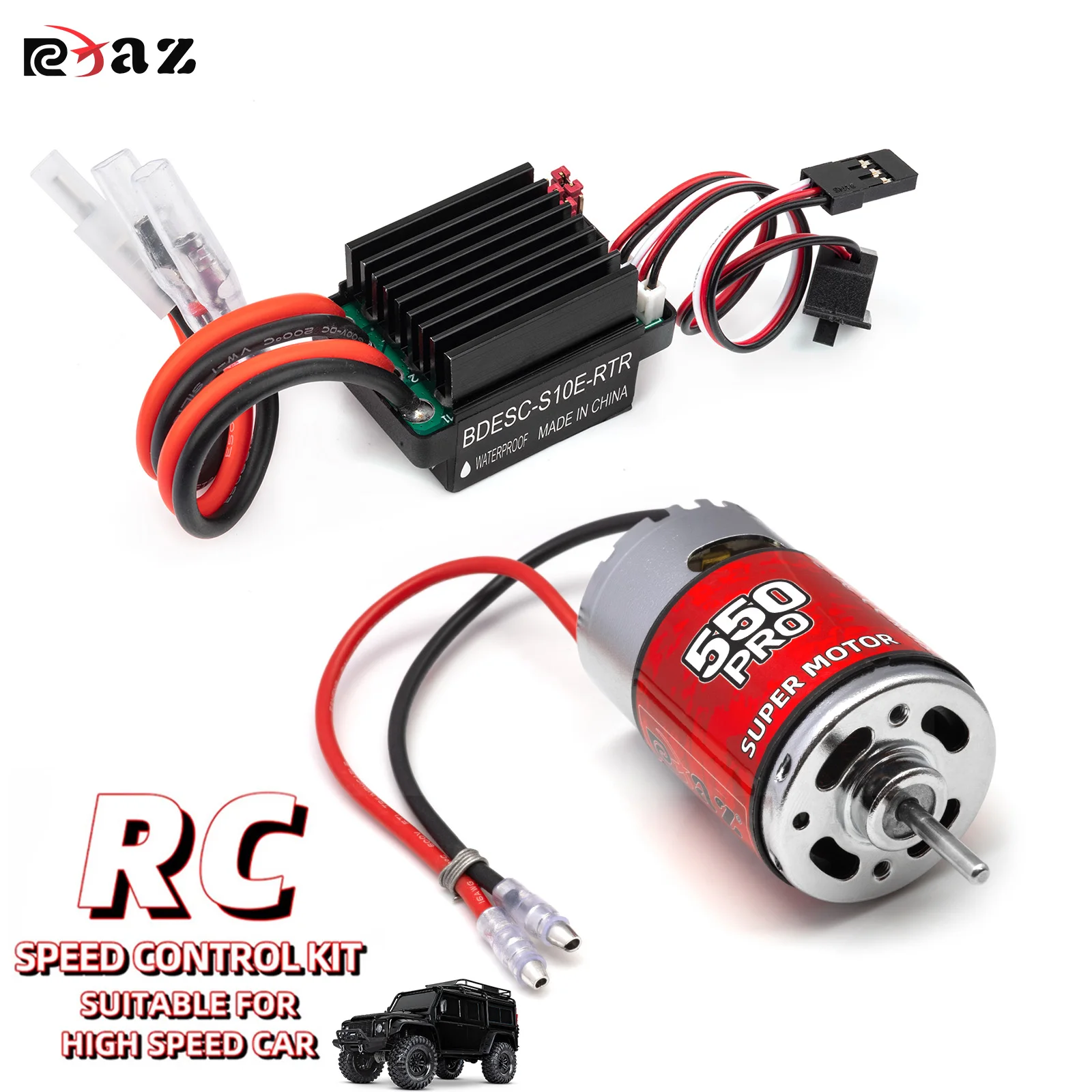 

Матовый двигатель RC 550 10T-65T ESC 320A Скорость ​ ​ Комбинированный набор управления Climb Drift Racing Водонепроницаемый для 1/10 RC Cralwer Car/Boat