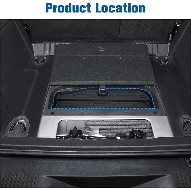 Storage Compartment Mat For Ford Bronco Accessories 2021 2022 2023 2/4-Door Rear Trunk Mat Cargo Liner Storage Trunk Mat