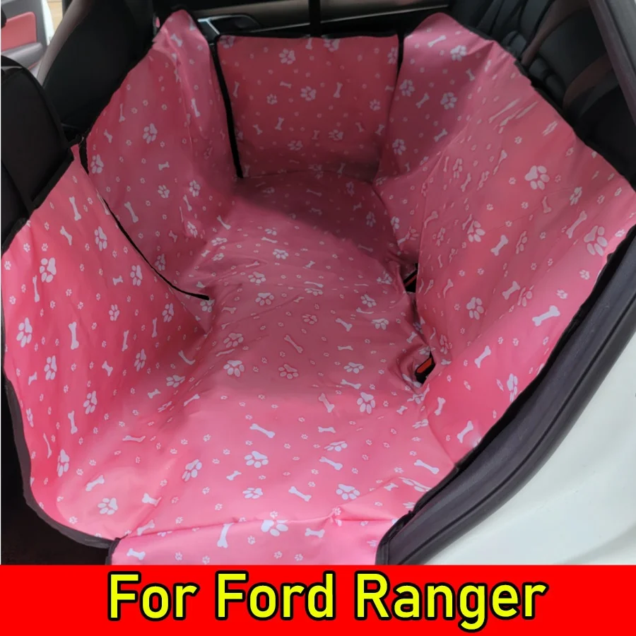 

For Ford Ranger 2019 - 2023 1pc Full Coverage Pet Car Travel Mat, Special for Car Rear Seat, Waterproof & Wear-resistant,