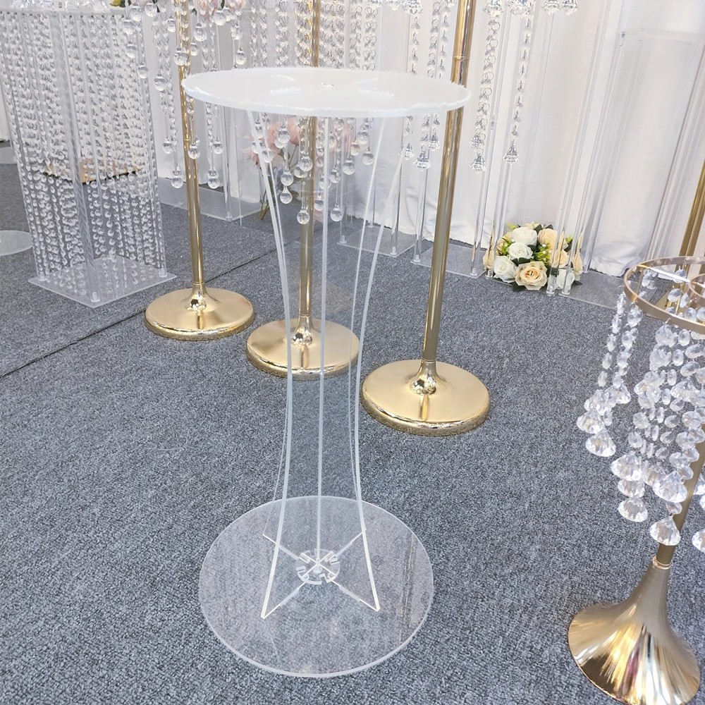 

10pcs)Acrylic Crystal Wedding Road Lead Table Flower Stand Candlestick Centerpiece Event Party Wedding Decoration Supplies 2912