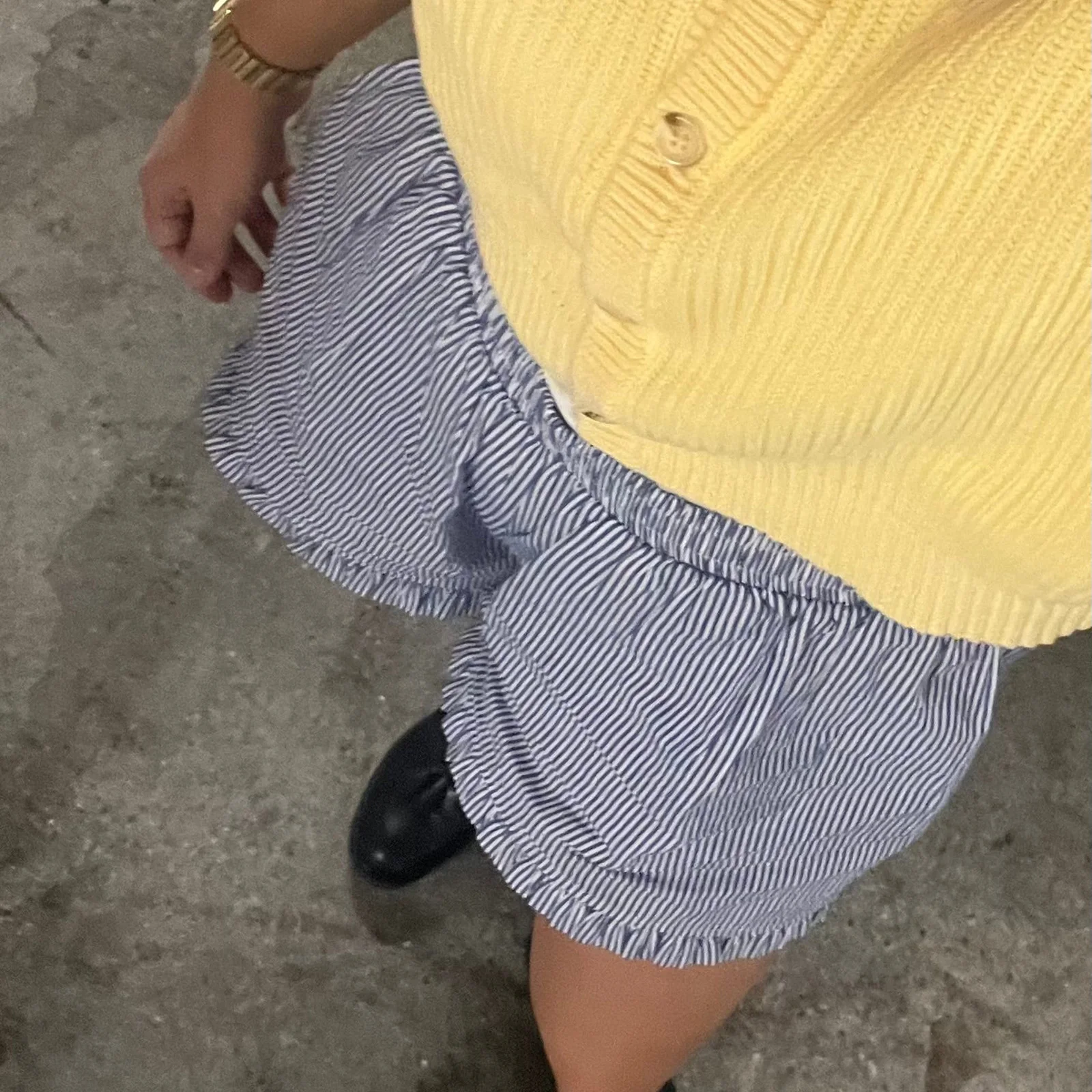 Short d'été à carreaux pour femmes, taille élastique, style streetwear décontracté, 03/3