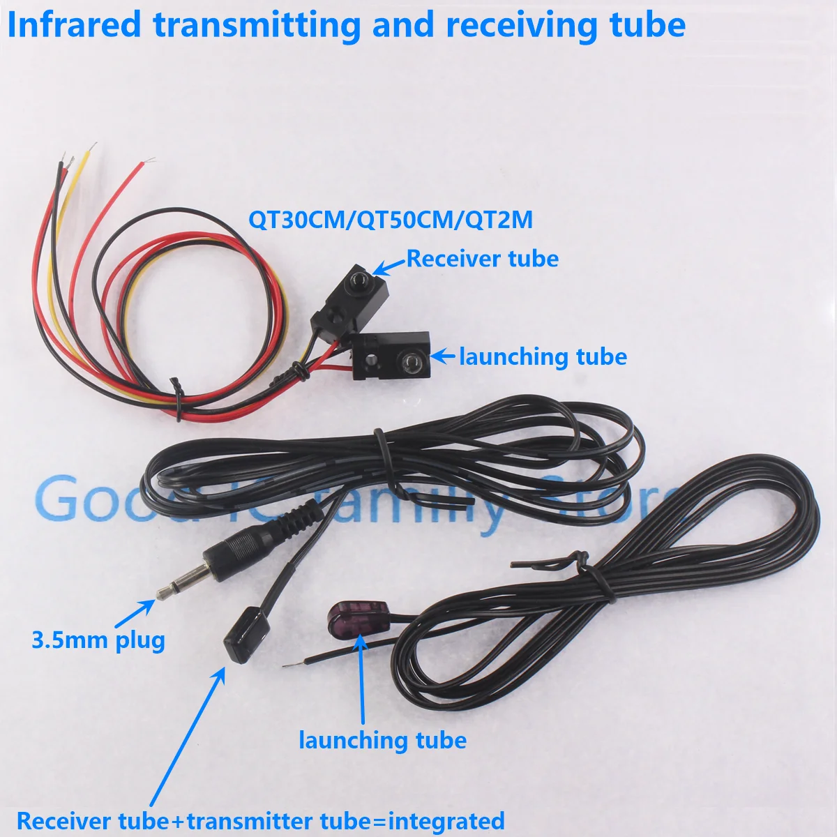 Infrarot-Paar-Röhrenausrichtung, fotoelektrischer Schalter, Infrarotsensor, QT50CM, QT30CM, QT200CM, QT2M, DC 5 V, Erkennungsabstand 30 cm, 50 cm – Detail 1