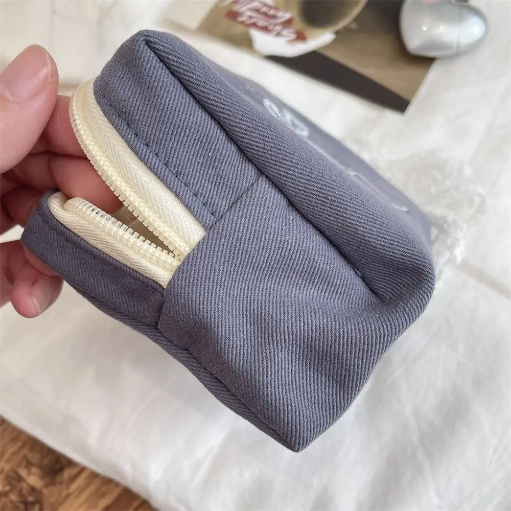 

Practical Portable Bow Coin Purse Bowknot with Lace Ribbon Sanitary Napkin Storage Bag Korean Style Soft Cosmetic Bag Women
