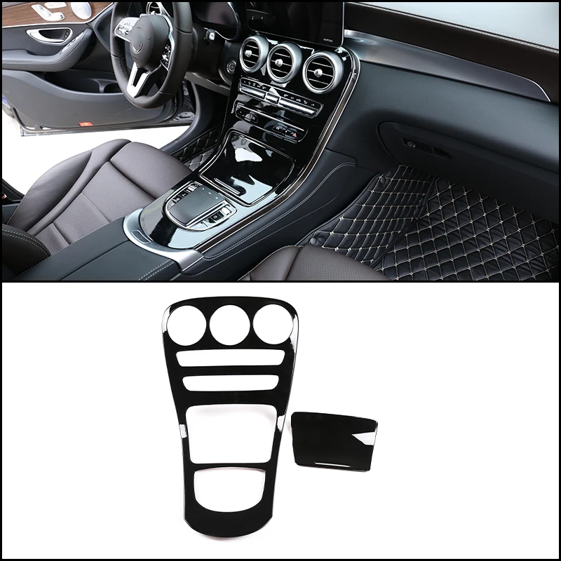 

Car Central Control Gear Shift Panel Covers Frame Trim Accessories Fit for Mercedes Benz C GLC Class C253 W205 V205 2019-2021