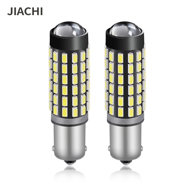 

JIACHI 10PCS Automobile BA9S Led Bulbs T4W Car Accessories 3014 78SMD With Len Non-Polarity Auto Interior Light Dome Lamp 12-24V