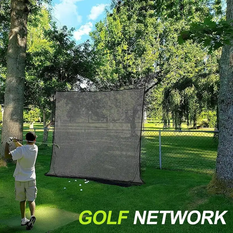 Indoor Golf Net 3X3m Black Polyester Golf Ball Netting Soccer Training Equipment Net Return Sports Hockey Chipping Net Driving