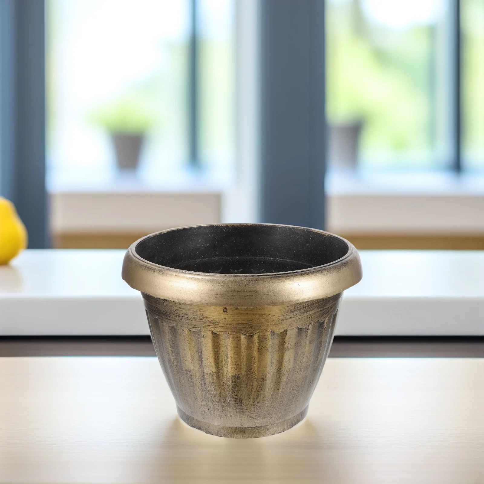 

Thickened Round Flower Pot 10L Large Hydroponic Flowerpot Balcony Garden Decorative Planting Bowl Simple Plastic Planter