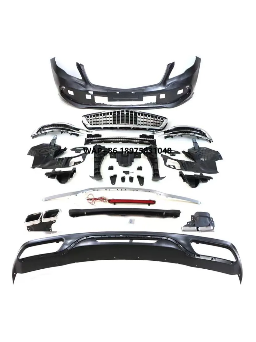 Body Kit for 06-09 R-class W251 Front and Rear Bumper Modification, 10-17 Large Surround Grille Accessories