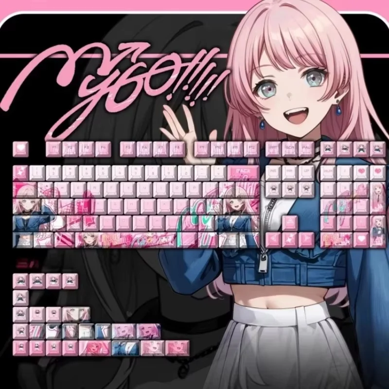 

Mygo аниме колпачки для клавиш механическая клавиатура Pbt Cherry Profile 133 клавиши мультфильм милые Chihaya Anon пользовательские колпачки для клавиш ПК геймер аксессуары