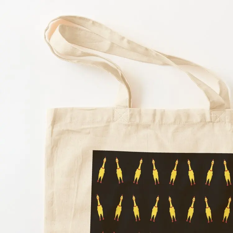 Rubber Chicken Toy Tote Bag tote bag screen Canvas shoulder bag tote men for beach