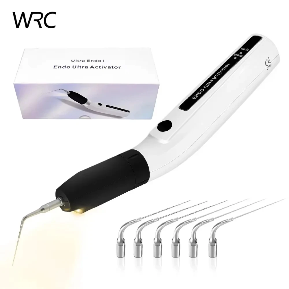 

LED Dental Wireless Ultrasonic Activator Endo Ultra Activator Ultrasonic Washing Tooth with 6 Tips Dentistry Tools