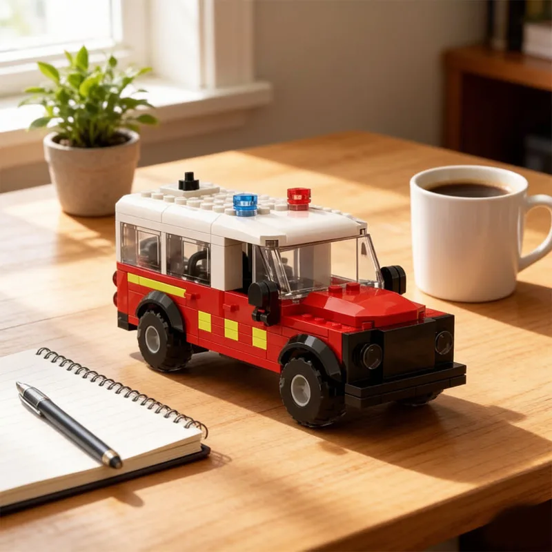 

MOC-218471 Building Blocks City Rescue Military Water Fire Truck 138 Pieces Adult Birthday Gift Toy