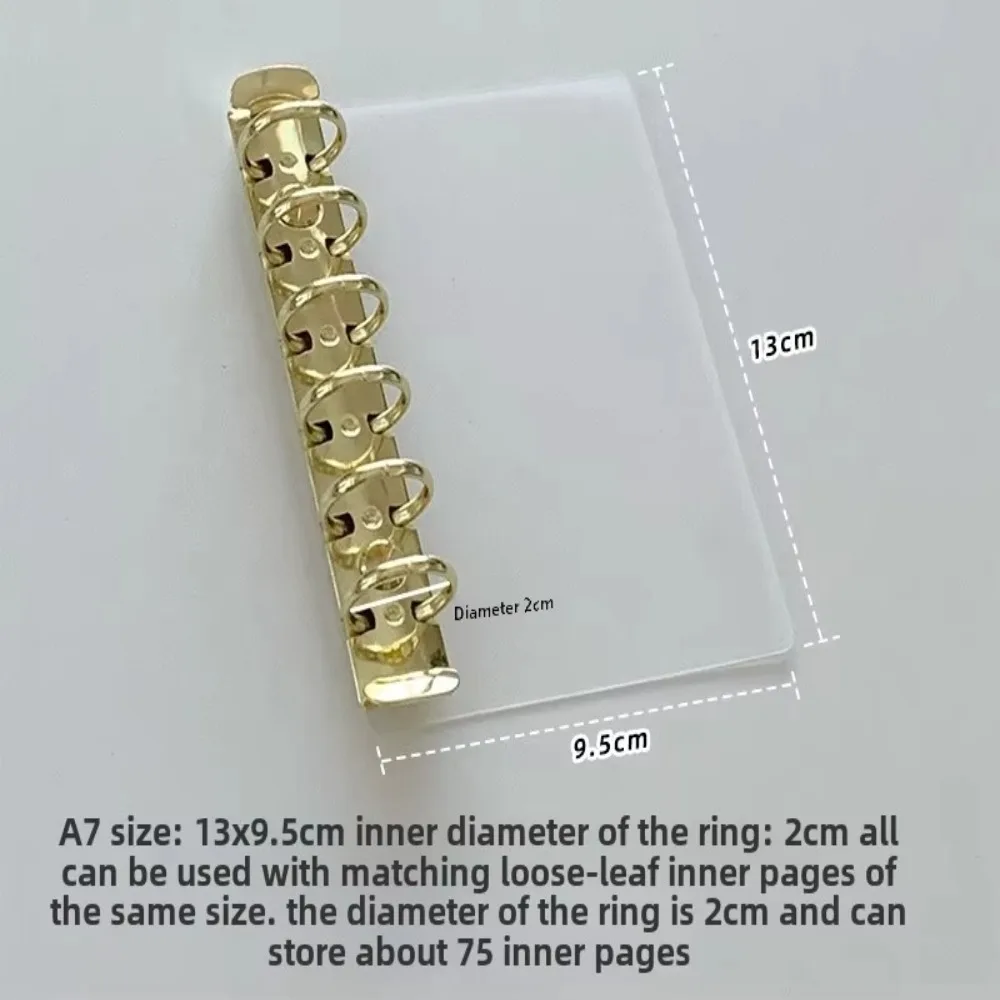 M5 A7 Loose Leaf Side Insert Board Pad DIY Partition Secondary Ring Binder Clip Handmade Clip Office Supplies Stationery