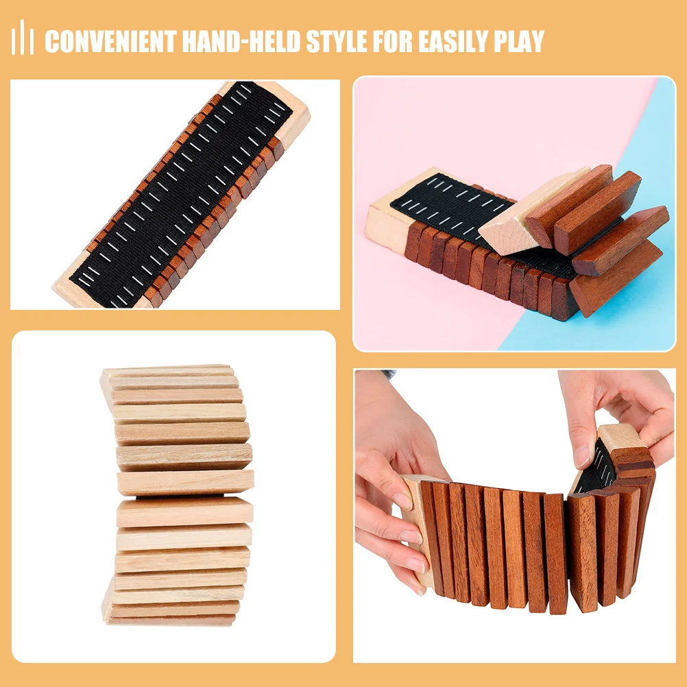 

Wood Clapper Instrument Natural Wooden Percussion For Kids Toddlers Baby Early Learning Music Gift Handheld Musical