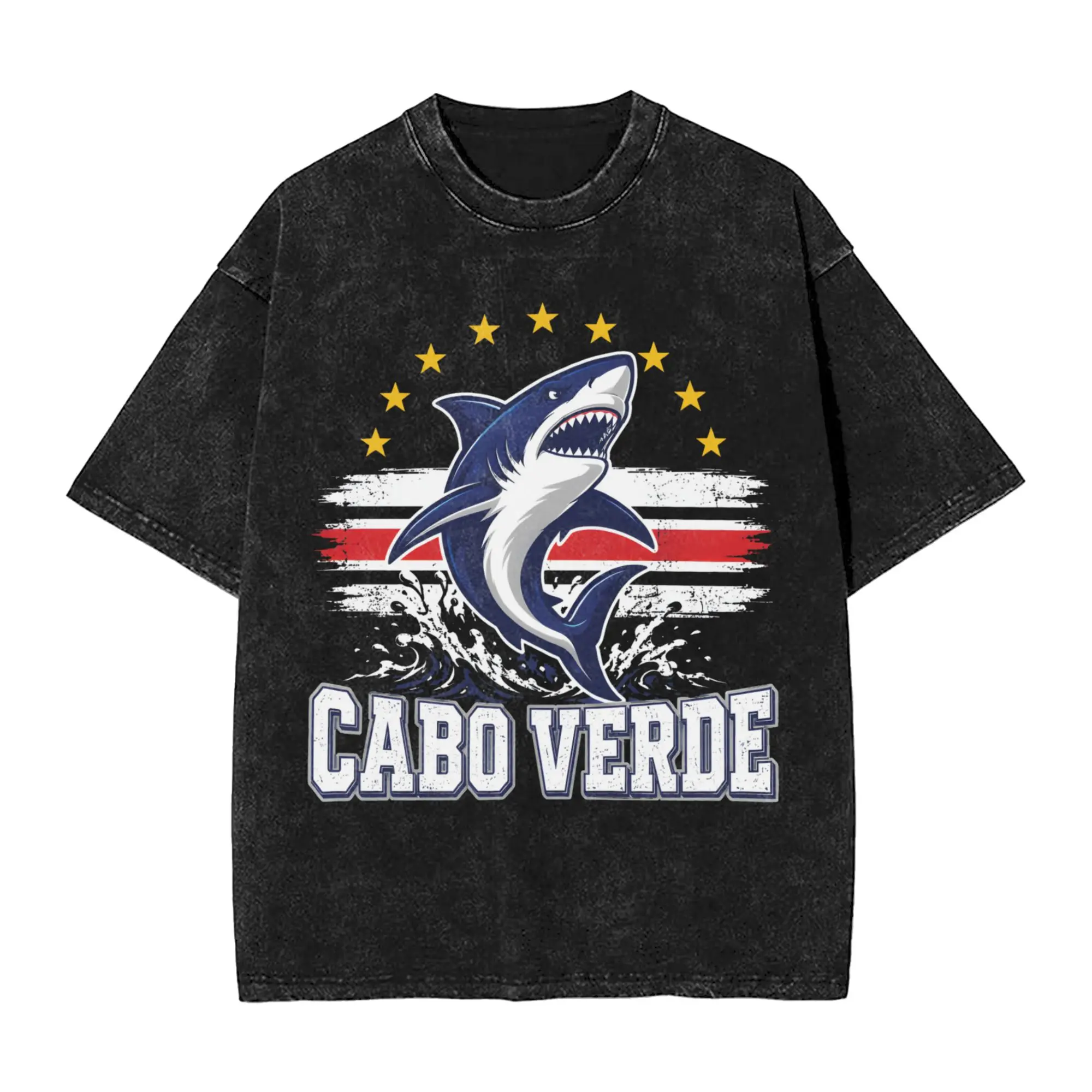 Cabo Verde Vozinha T-Shirt Summer  Vintage T Shirts Casual Harajuku Tshirt For Male Short Sleeves Printed Top Tees