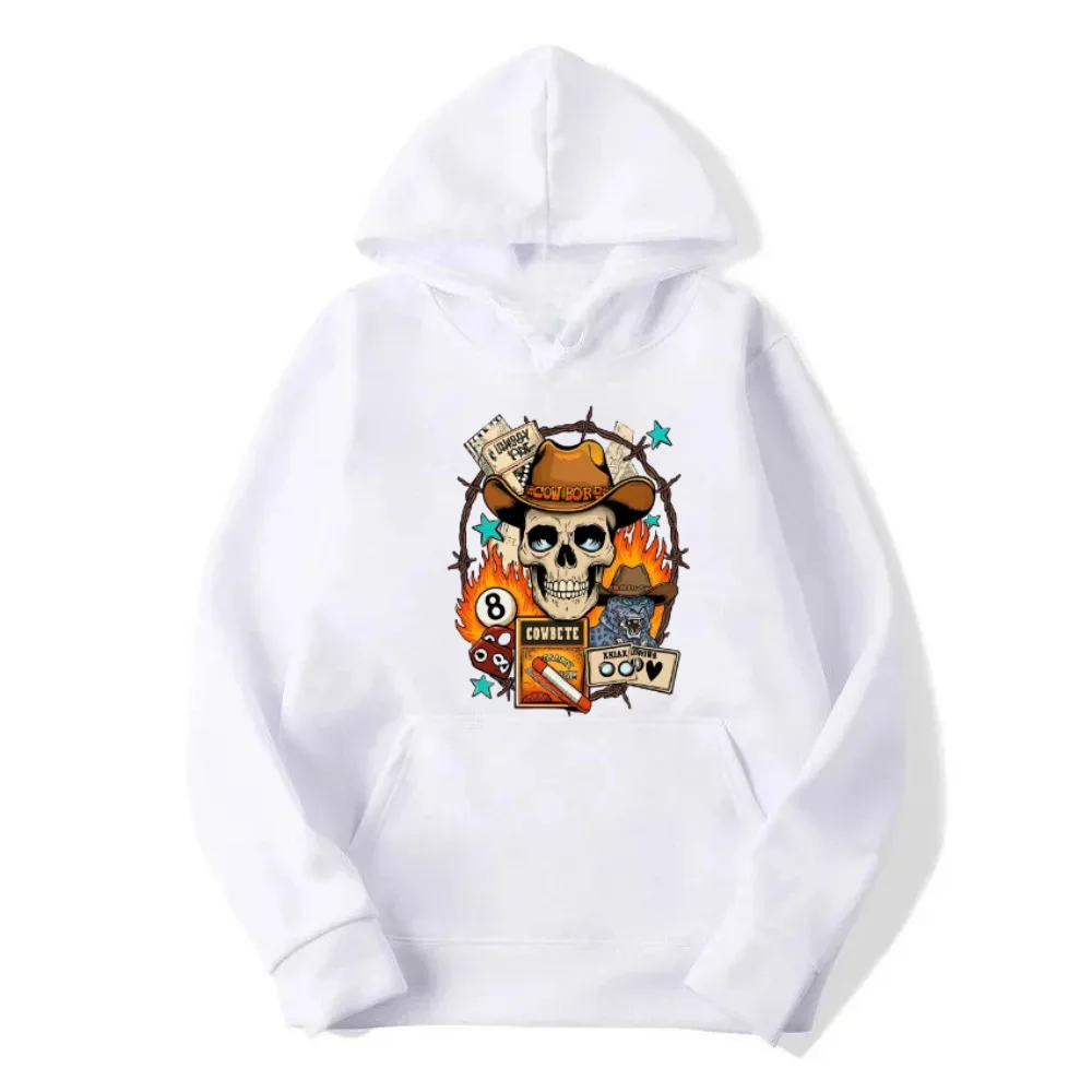 

Autumn and Winter New High-quality Halloween Print Men's and Women's Hooded Sweater Sports Comfortable Long-sleeved Sweater