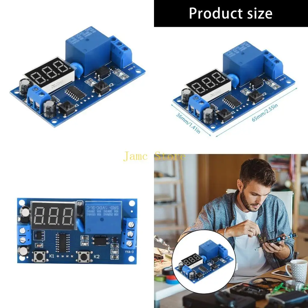 

LX0B Светодиодный дисплей времени Автоматизация Таймер задержки цикла Управление задержкой переключения Защитный модуль