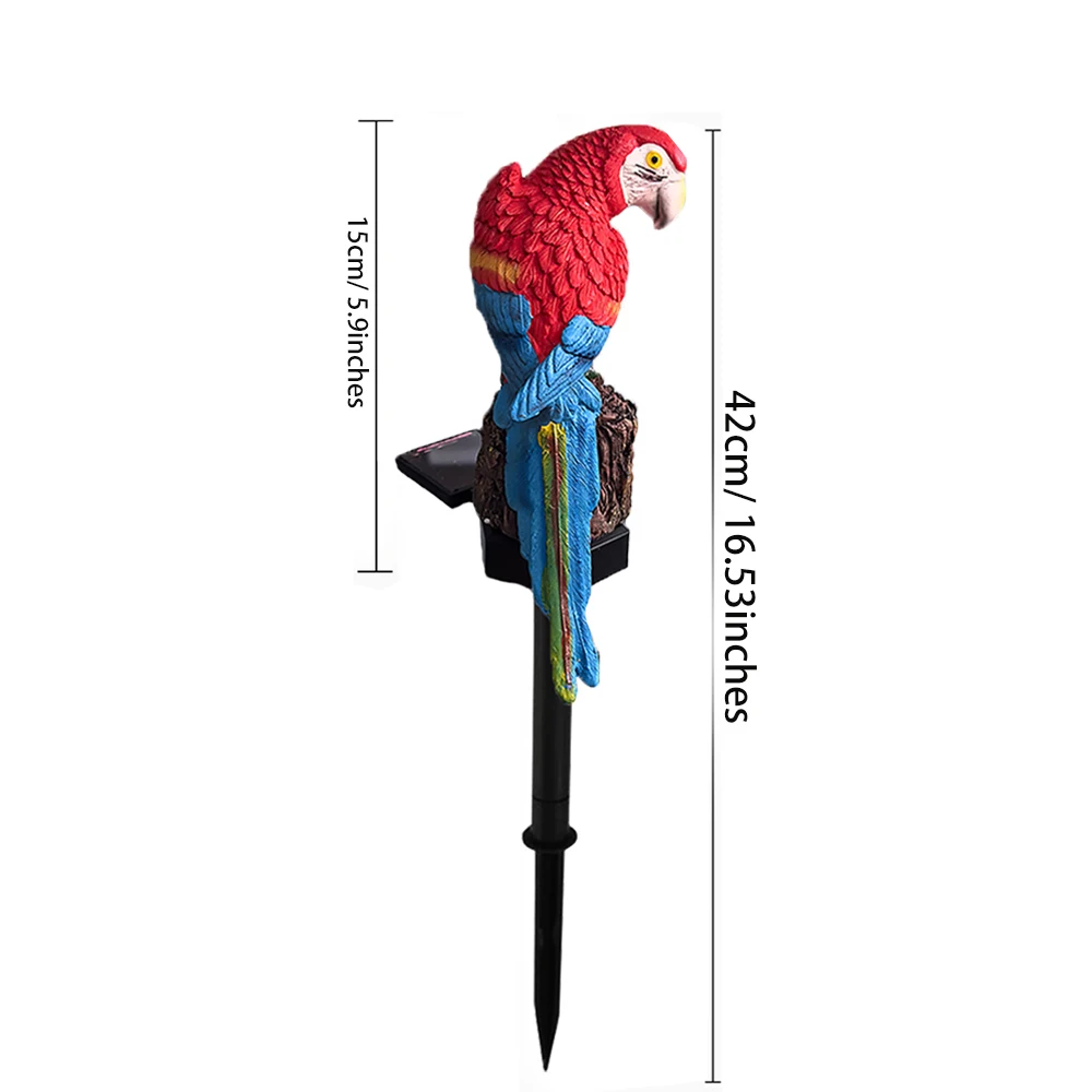 1 قطعة مصباح الحديقة الشمسية ، الببغاء في الهواء الطلق LED ضوء الشمس حديقة حصة ضوء أضواء المناظر الطبيعية الشمسية لحديقة الحديقة ساحة مسار الفناء #6