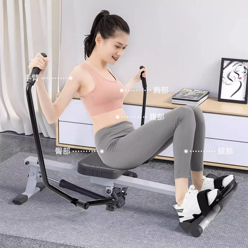 for Super fat-burning simulated sculls hydraulic resistance silent rowing machine home fitness equipment rowing machine