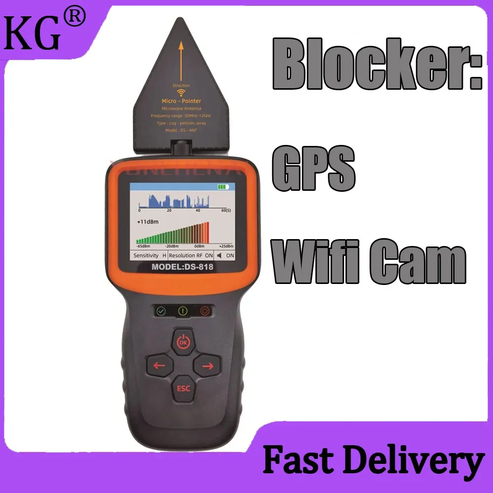 GPS Blocker Mobiele bugdetector en camera's RF-signaal Automatische wifi Verborgen camera Spy Gear Scan Wifi hacking gadgets Detector