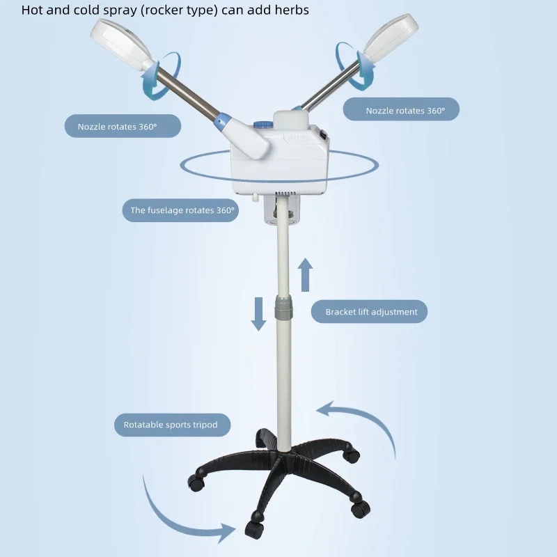 家庭用 220v DT-368A ロッカーアームタイプホットおよびコールドスプレーダブルスプレーフェイススチーマー特別な水和器具ホットスプレーハウス