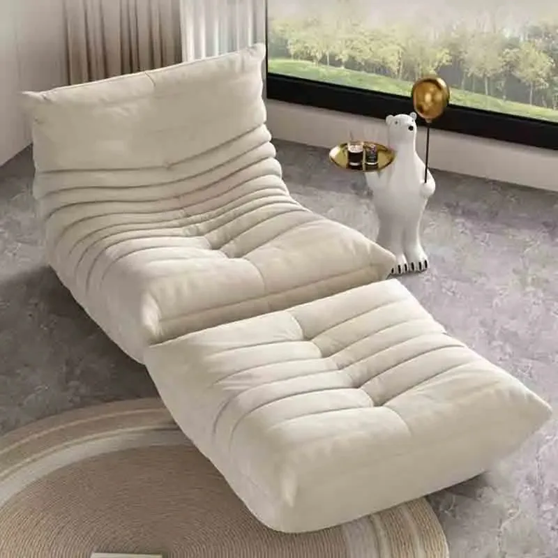 أريكة إسفنجية واحدة للجلوس بدون ذراع أريكة أرضية أريكة كسولة لغرفة المعيشة وغرفة النوم والشرفة كرسي الترفيه كرسي القراءة كرسي بجانب الحريق