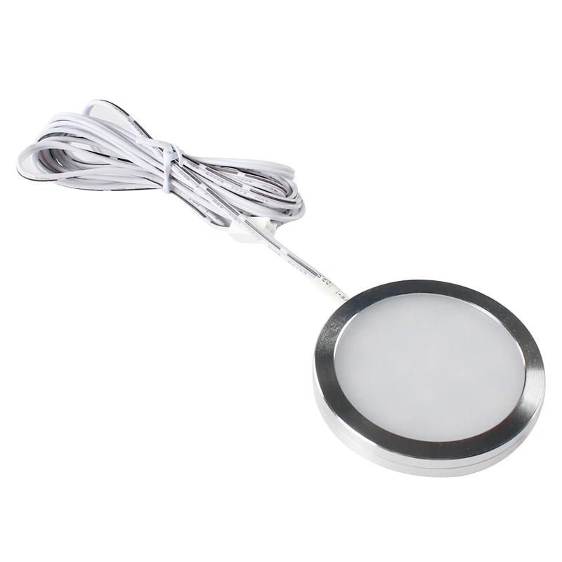 10pcs/Set 12V RV Small Round Ceiling Light Ultra-thin Light Emitting Diode Light with Remote Control