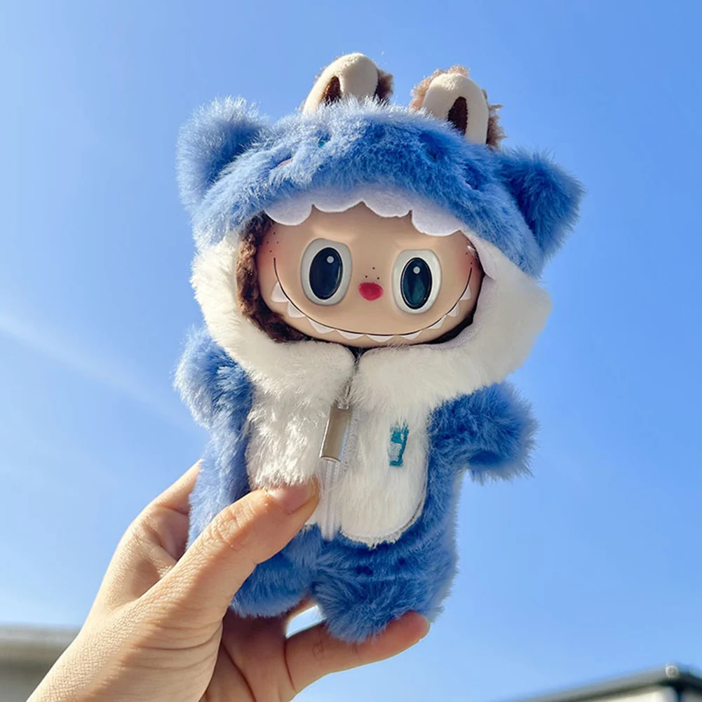 17 センチメートルミニ人形の服韓国 Kpop Labubu V1 V2 アイドル人形かわいい装飾マカロン服ギフト衣装アクセサリー