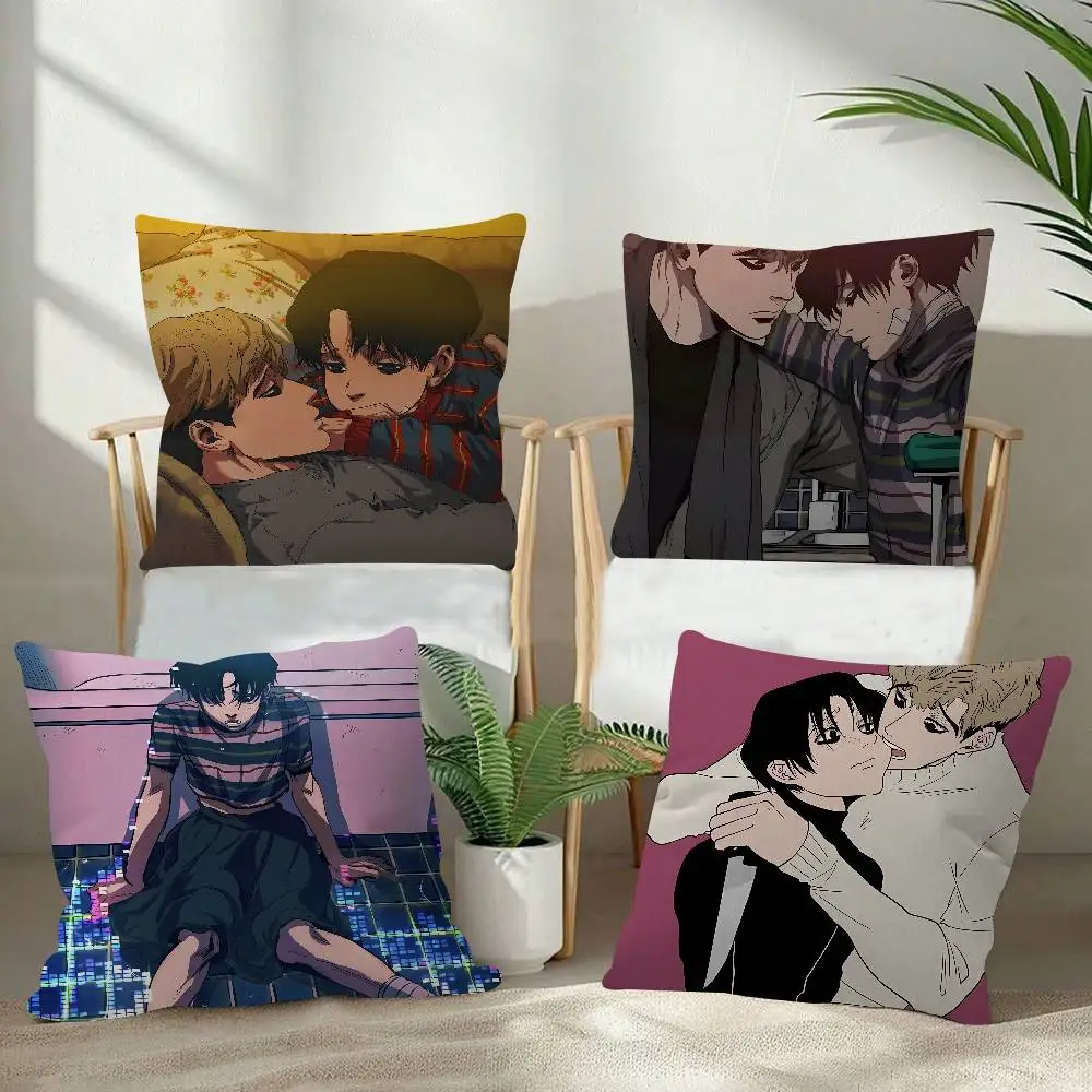 Killing Comic S-Stalking Pillow Case For Sofa Decor Car Office Room Printing Cushion Cover Decorations And Protector