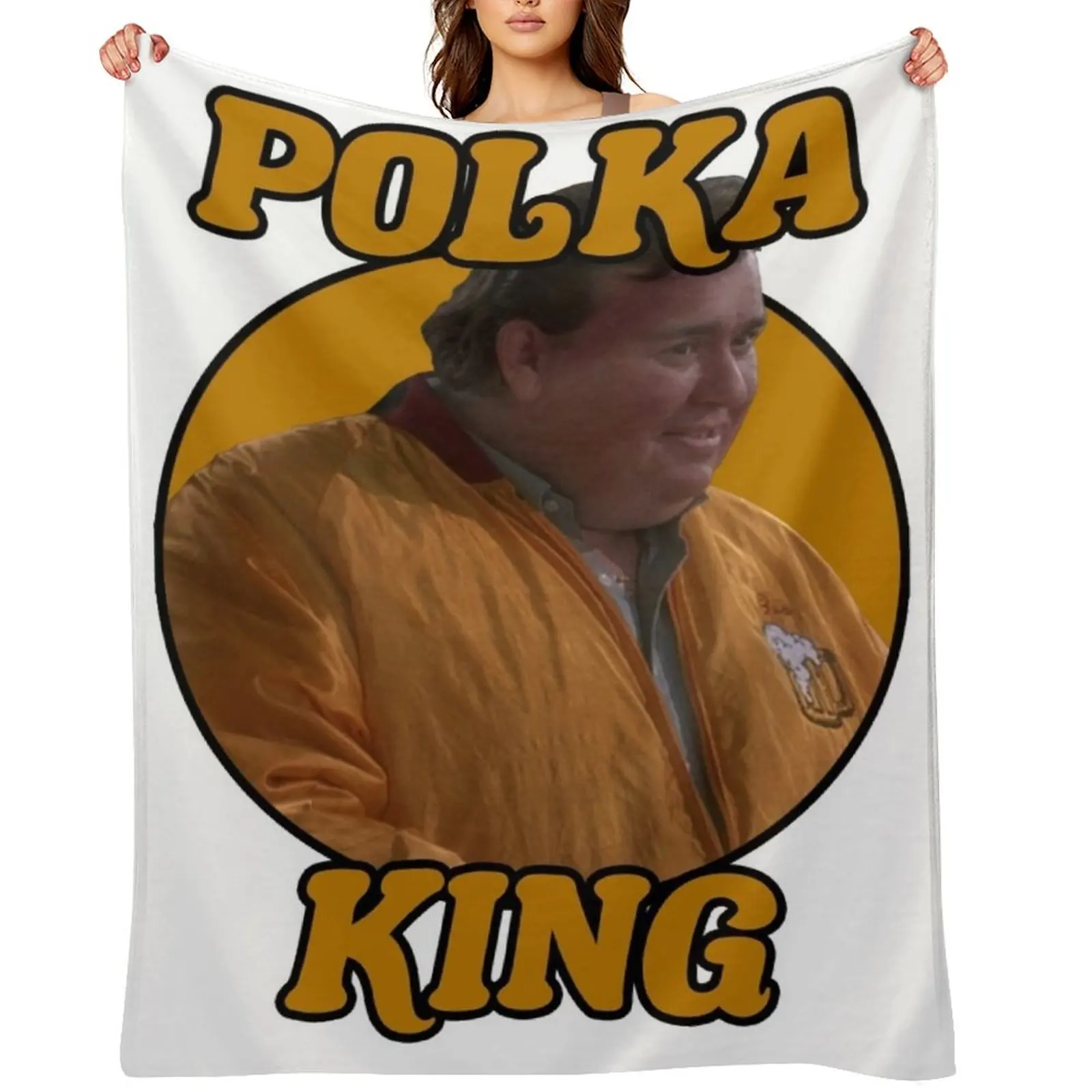 

John Candy is Gus Polinski Throw Blanket Hairys Cute Bed Flannel Fabric Blankets
