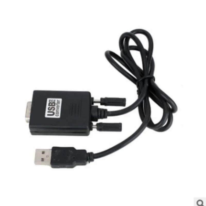 Kabel konverter USB 2.0 ke RS232 Serial DB9 9 Pin Male kabel hitam 0.8m 1 Port adaptor untuk teleskop sakelar router Cisco