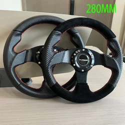 TIYPEOR Japan jdm small diameter steering wheel 280mm leather steering wheel