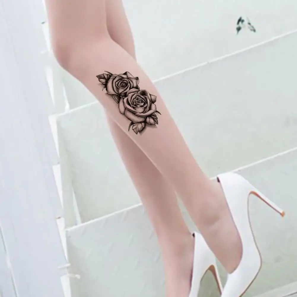 Temporary Tattoo Trendy Floral Body Tattoo Sticker Vivid Clear Image Body Tattoo  Flower Temporary Tattoo Sticker for Arm