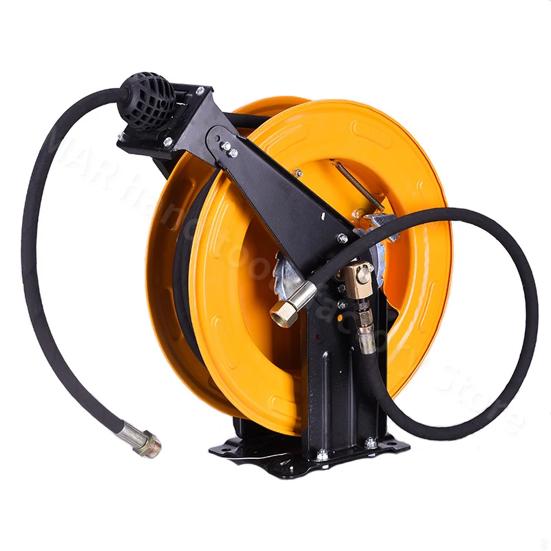 HIgh Pressure Hose Reel Automatic Retract Reel With 10M 15M Hose Retractable Storage Winch For Gardening Sprinkler Car Washing