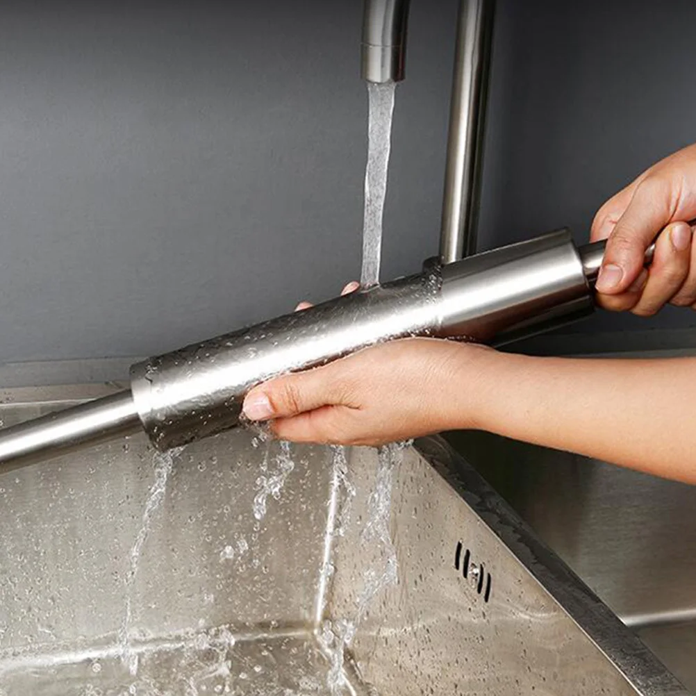 

1Pcs Stainless Steel Dough Roller Non-Stick Rolling Pin for Baking Tortillas Pasta Cookies Dumplings Kitchen Tool