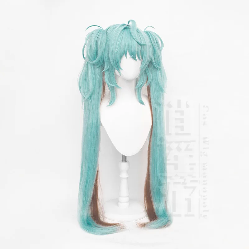 Mignon Raccoon Cosplay Wig Simulation Scalp Top Tiger Clip Twin Tails Halloween Gift