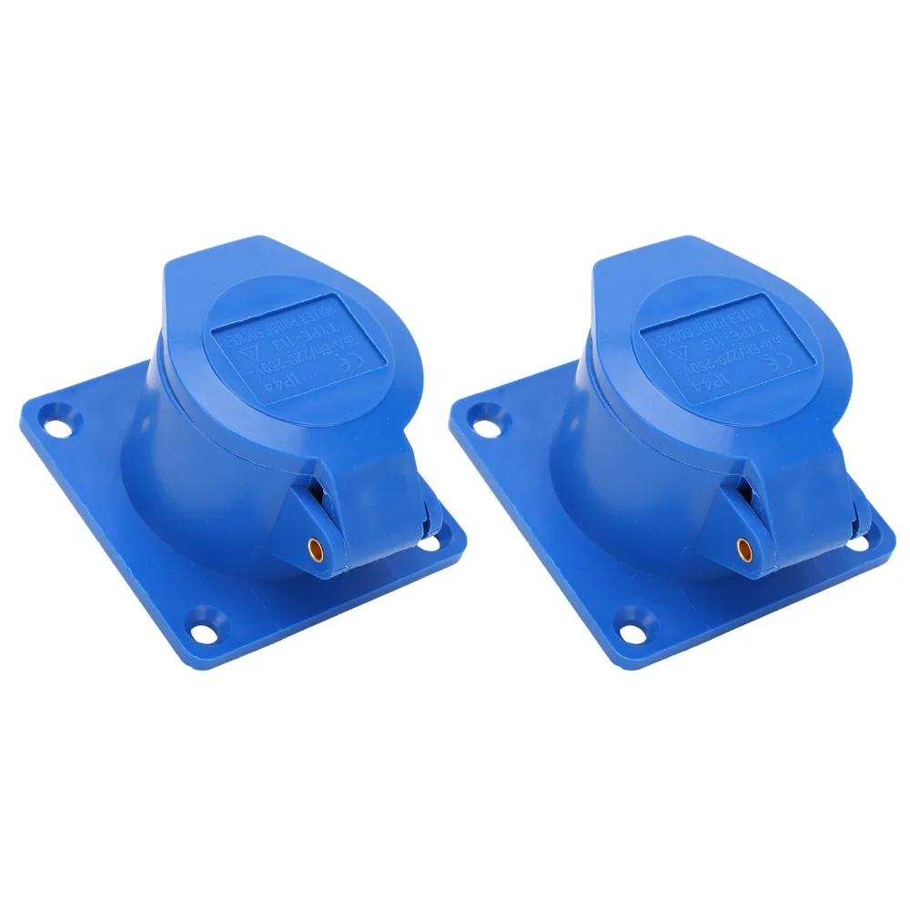 2 Pcs 3 Pin 16A Ind…