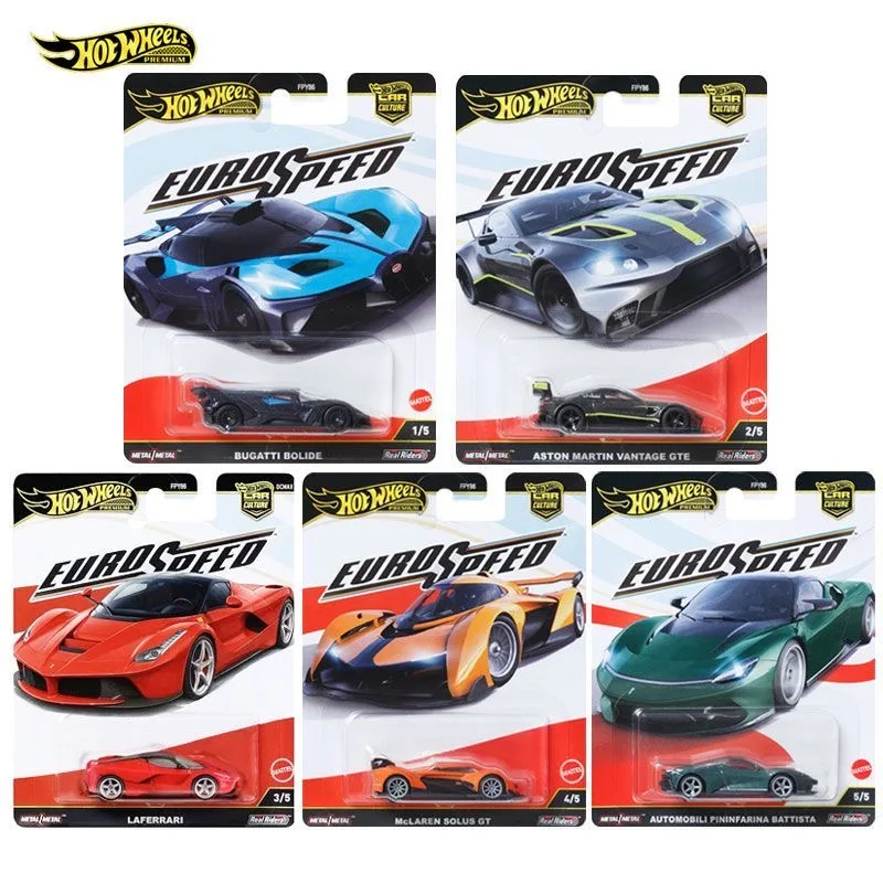 

2025 New Hot Wheels FPY86 L Car Model 1/64 Car Culture Ferrari Bugatti Eurospeed Set Die-Cast Model Collectible Alloy Model Car