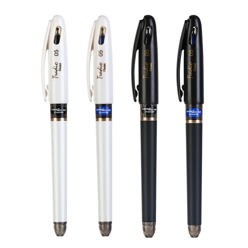 

5 шт., японская гелевая ручка Pentel BLN115W, быстросохнущая ручка, синяя, черная, 0,5 мм, гелевая ручка для бизнеса и офиса, милые стационарные принадлежности