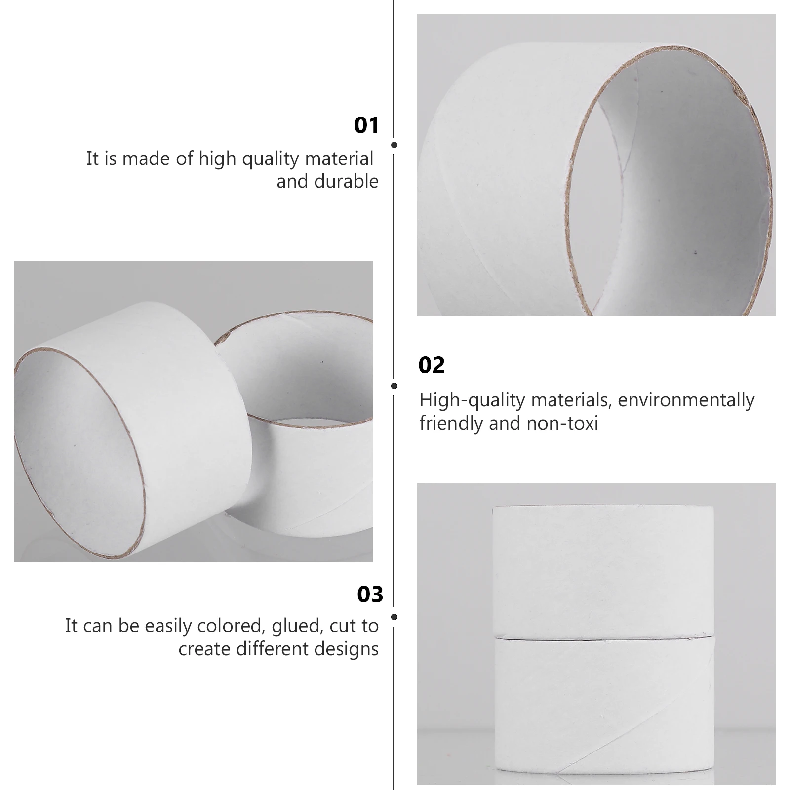 

25pcs Paper For Crafts Diy Rolls Creative Craft Paper Tubes Round Cardboard Craft Tubes Decorative Cardboard Rolls Kids
