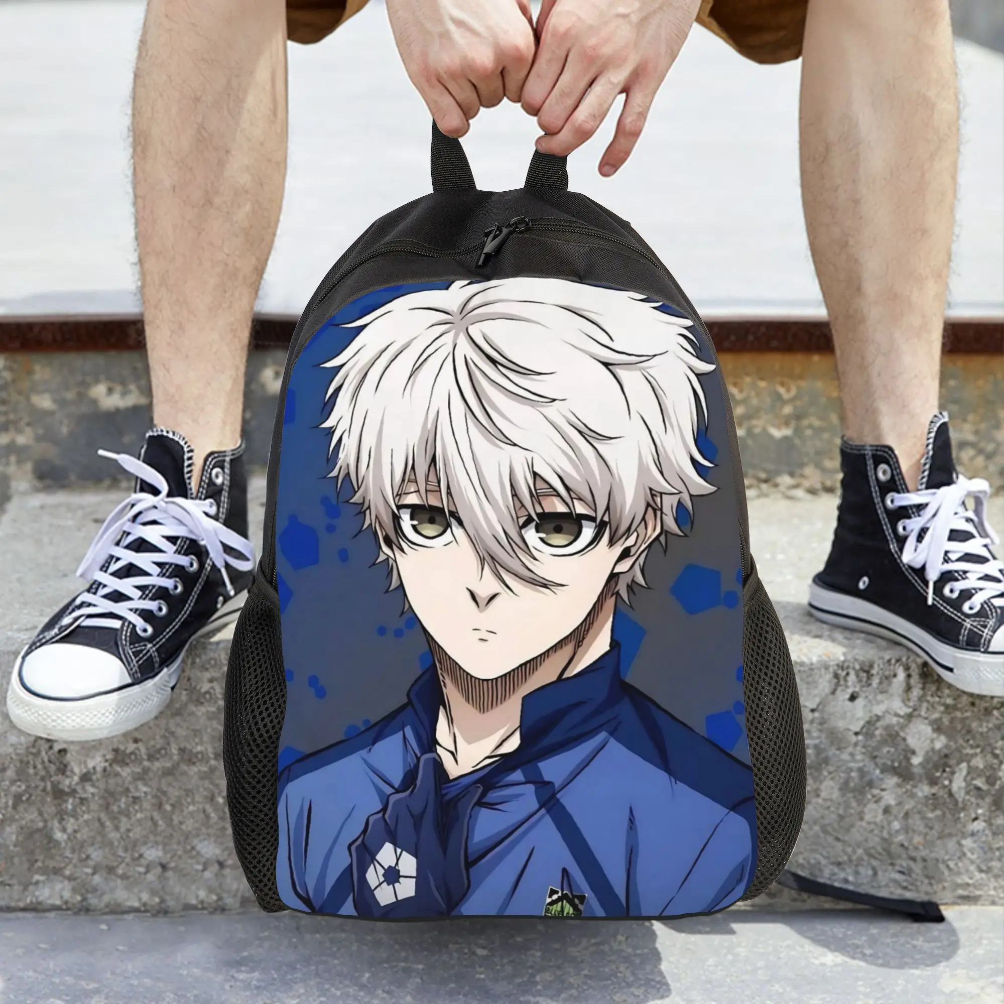 

Женский рюкзак в стиле аниме Blue Locks, модный студенческий школьный рюкзак, компьютерный рюкзак, детская дорожная сумка через плечо