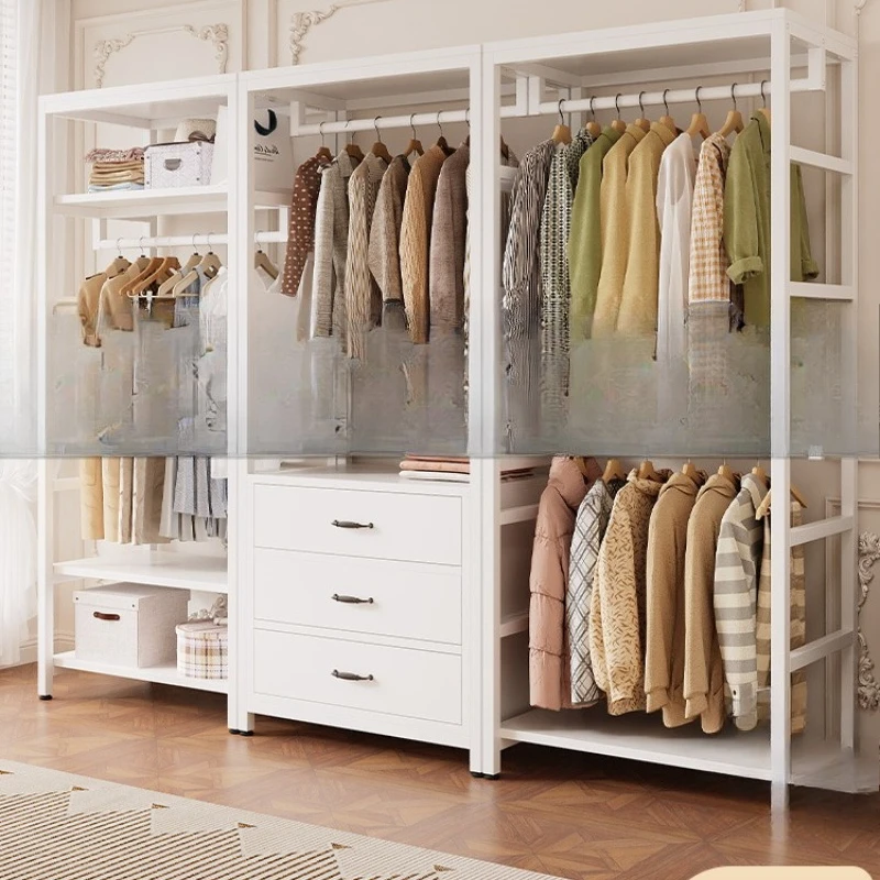 

Coat Floor-to-ceiling bedroom hanger Simple storage Clothes storage Storage Combination Open wardrobe