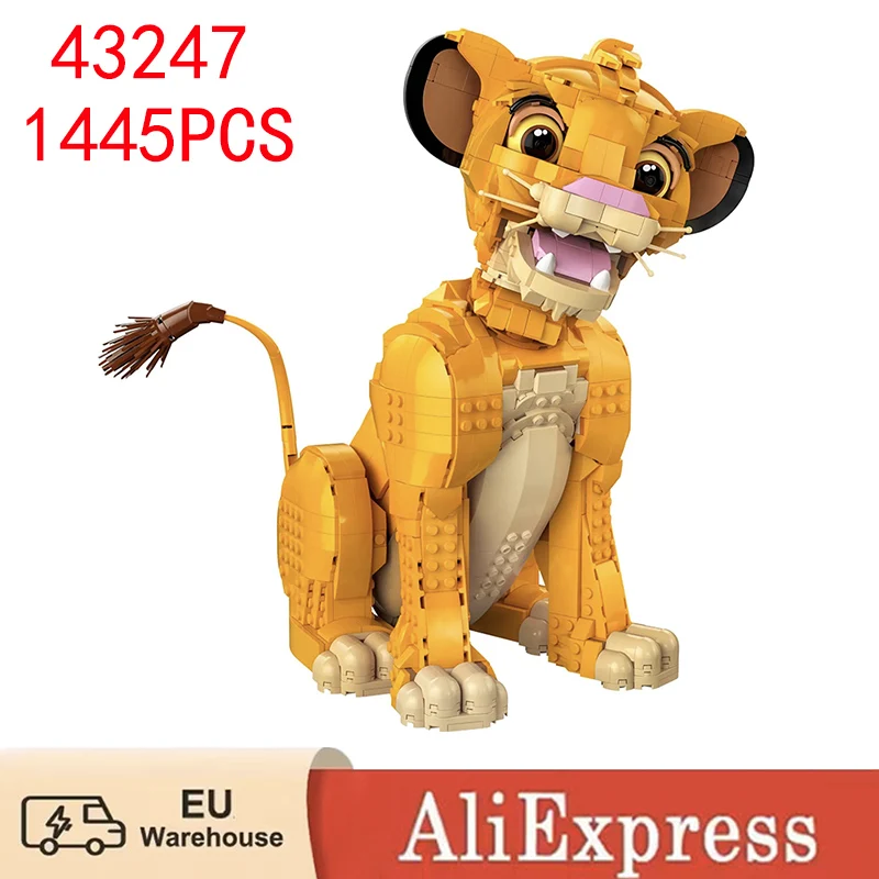 Blocs de construction le roi des bêtes, 1445 pièces, modèle en briques d'animaux, jouets pour enfants et adultes, cadeaux d'anniversaire et de noël compatibles 43247