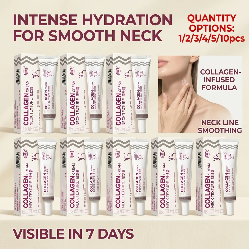 Collagen Neck Cream Moisturizing Deep Hydration Reduces Neck Fine Lines Improve Dull Rough Daily Neck Care
