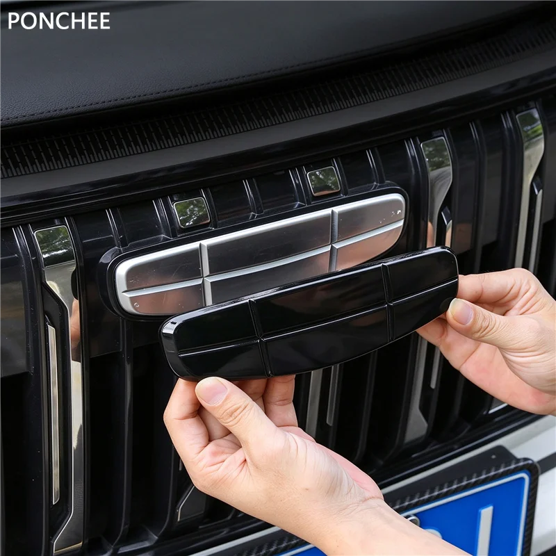 For Geely Atlas Starray Boyue L 2025-2026  Blackened Front Grille Logo Black Warrior Personality Modification Decoration Cover