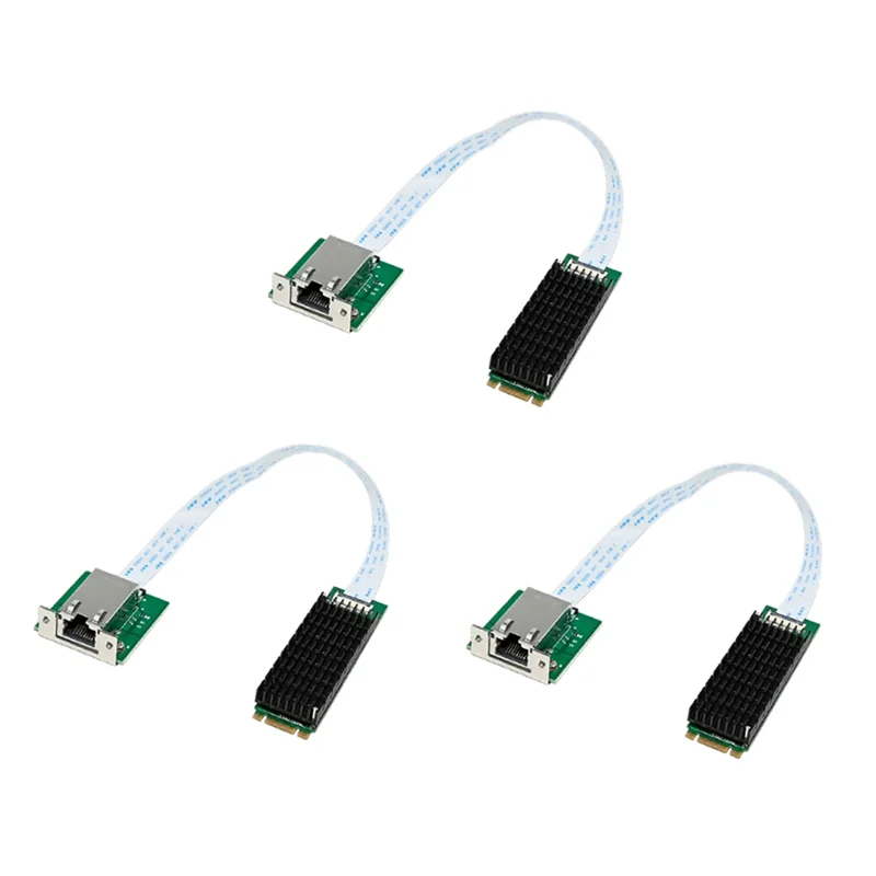 -September 3X M.2 B + M Placa de rede de porta única 10Gbe Adaptador de rede Ethernet RJ45 AQC107 Servidor de grau de controle industrial